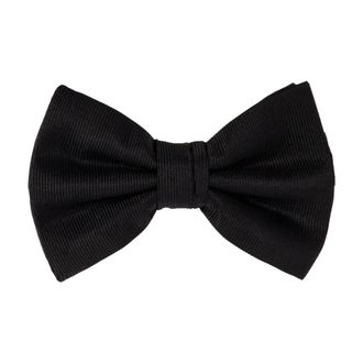 Giorgio Armani Accessoires, Heren, Zwart, ONE Size, Pure Silk Knotted Bow Tie