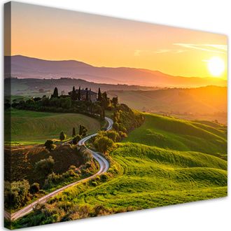 Feeby Impresi&oacute;n De Imagen, Toscana Paisaje Atardecer, 120x80