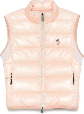 Moncler Gilet imbottito con zip - Rosa