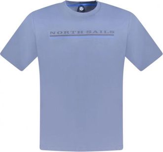 North Sails T-shirt met korte mouwen - Heren - T-shirts - Blauw - 3XL - Katoen - Tops