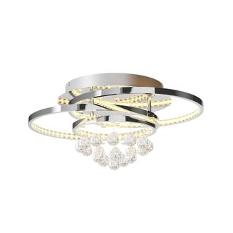 Lucande L&aacute;mpara De Techo Led keely En Plateado Metal - Lucande