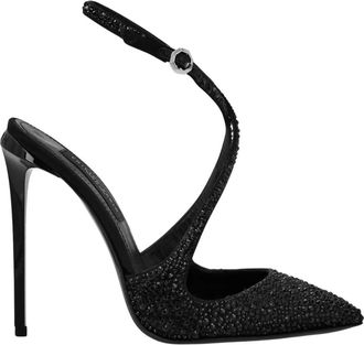 Philipp Plein Slingback Pumps Strass - Dames - Pumps - Zwart - 40 EU - Leer - Schoenen