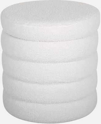 Sweeek Sweeek - Taburete Ba&uacute;l Borreguito, Snow, Blanco, 37x37x40 Cm