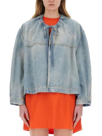 Msgm Relaxed-Fit Oversized Denim Jacket