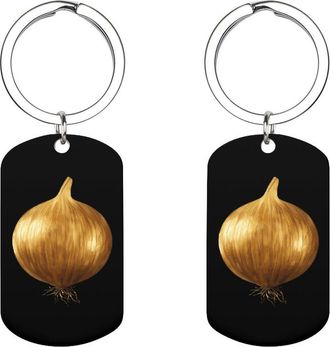 Generic Onion Funny Custom Keychains for Men Women Funny Key Chain Accessory Backpack Purse Bag Charms Gifts
