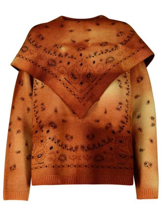 Alanui Hues Brown Virgin Wool Sweater