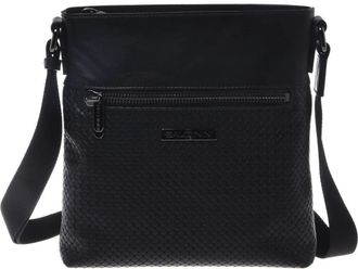 Baldinini Geweven Print Crossbodytas - Heren - Schoudertassen - Zwart - ONE Size - Leer - Tassen
