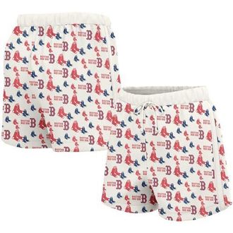 Lusso Womens Lusso White Boston Red Sox Marge Shorts at Nordstrom, Size X-Large