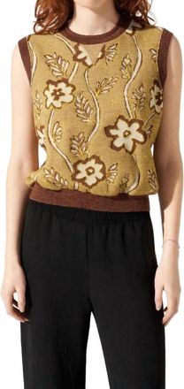Cot&eacute;lac Sweater Vest In Toast