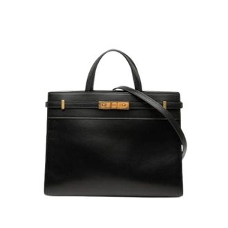 Saint Laurent Pre-owned Manhattan Satchel - Pre-owned - Mujer - Negro - ONE SIZE