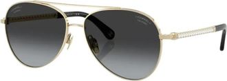 Chanel Sunglasses, female, Yellow, Size: 58 MM Sunglasses