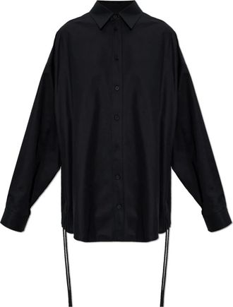 Balenciaga Shirts, female, Black, Size: 2XS The Oversized Shirt