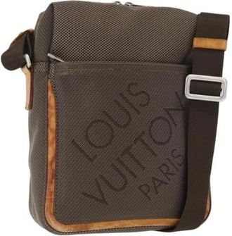 Louis Vuitton Pre-owned Cross Body Bags, female, Brown, Size: ONE SIZE Pre-owned Vintage Canvas Cross Body Bag