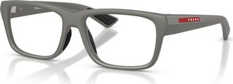 Prada 56mm Rectangle optical glasses in Grey at Nordstrom
