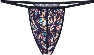 HOM Viscaya G-String in Navy Print at Nordstrom, Size X-Large