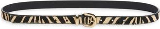 Madewell Genuine Calf Hair Western Belt in Espresso Bean Multi at Nordstrom, Size Medium