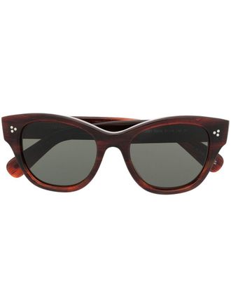 Oliver Peoples Occhiali da sole cat-eye Eadie - Marrone
