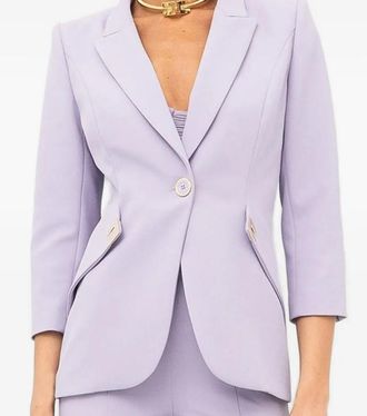 Elisabetta Franchi Jacke aus doppellagigem Stretch-Krepp