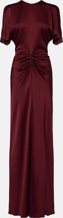 Victoria Beckham Isabella gathered satin gown
