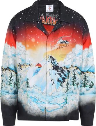 Casablanca Ski-scene Silk Shirt