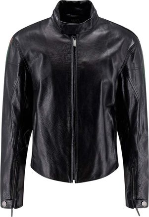 Gucci Black Regular Solid Jacket