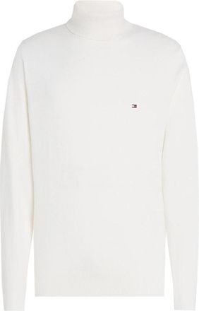 Tommy Hilfiger Cashmere Roll Neck Trui - Heren - Cashmere truien - Wit - XL - Katoen - Truien & Vesten