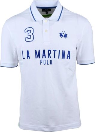 La Martina Polo - Heren - Polos - Wit - 3XL - Katoen - Tops