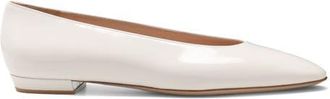 Gianvito Rossi Amelia Flat in White Nappa at Nordstrom, Size 39
