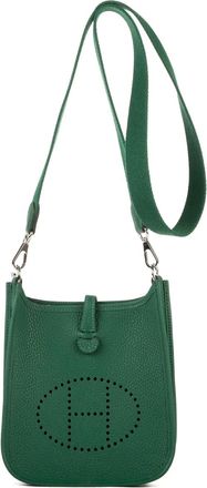 Herm&egrave;s Borsa a tracolla in pelle - Verde
