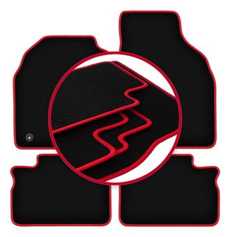 OEM Alfombrillas Carlux-red Para Suzuki Wagon R+ Hatchback (1998-2010)