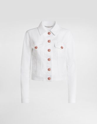 Dolce & Gabbana Giubbotto - Woman Denim And Jeans Multi-colored 46