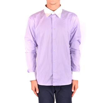 Dirk Bikkembergs Overhemd W08K6150261 - Heren - Casual Overhemden - Paars - 3XL - Overhemden