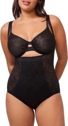 Montelle Intimates Contour Smoothing Bodysuit in Black at Nordstrom, Size Xxx-Large