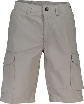 North Sails Grijze Bermuda Shorts Regular Fit Logo - Heren - Korte Broeken - Grijs - W31 - Korte Broeken