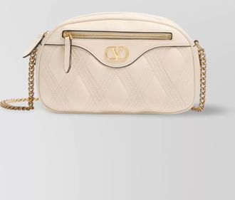 Valentino Garavani quilted lambskin camera bag with chain strap