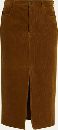 Isabel Marant Odalie Corduroy Midi Skirt