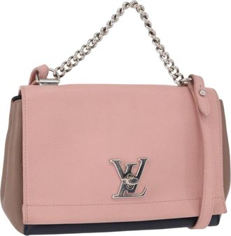 Louis Vuitton Lockme Ii Leather Pink Leather Handbag (Pre-Owned)