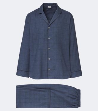 Zimmerli Prince of Wales cotton and wool pajamas