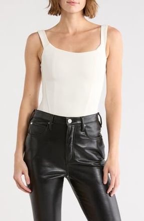 Good American Scuba Corset Bodysuit in Cloud White at Nordstrom Rack, Size X-Small