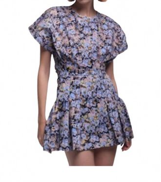 Kika Vargas Rebe Mini Skirt In Lavender Garden