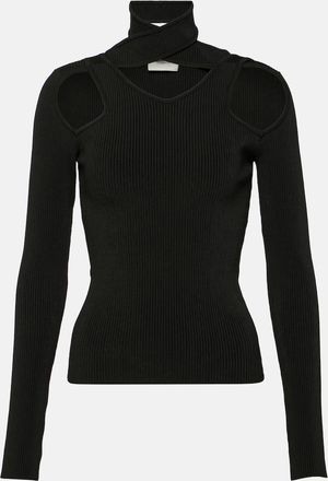 Coperni Ribbed-knit cutout top
