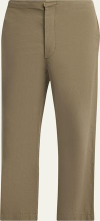 The Row Mens Time Straight-Leg Cotton Canvas Pants