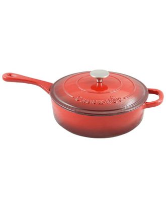 Crock-pot Artisan 3.5Qt Enameled Cast Iron Deep Saute Pan With Self Basting Lid