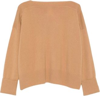Pennyblack Maglia - Dames - Ronde hals truien - Beige - L - Wol - Truien & Vesten