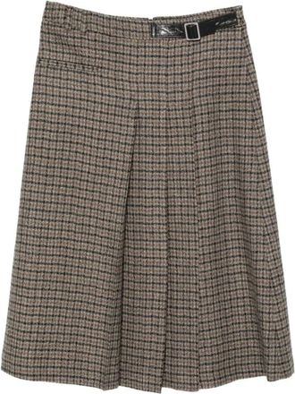 Seventy Midi Skirts - Dames - Midirokken - Bruin - L - Rokken