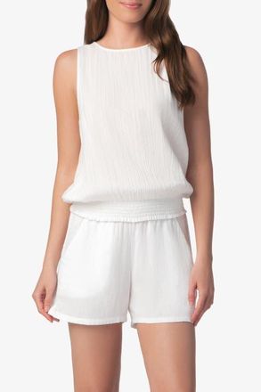 Helen Jon Island Sleeveless Top in White at Nordstrom, Size X-Large