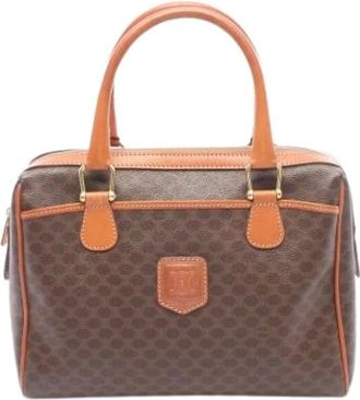 Celine Pre-owned Handbags, female, Brown, Size: ONE SIZE Pre-owned Enamel Handbag