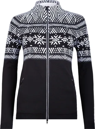Newland Fitted Long-Sleeved Zip-Up Jacket With Geometric Pattern