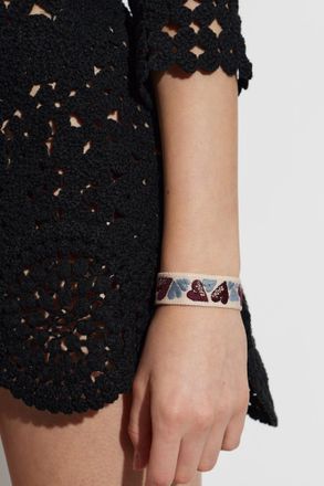 Zadig&Voltaire Embroidered Bracelet, Womens, Cream