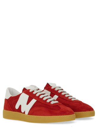 Msgm Suede Retro Sneaker - Red